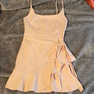 Princess Polly cottage hill mini dress in blush